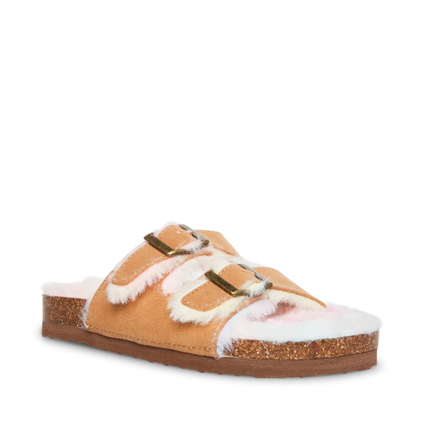 Sandalias de Diapositivas Steve Madden Jleena Niños Marrones | ES XK8942